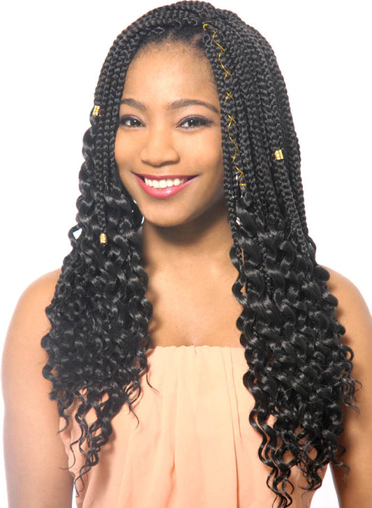 4X Box Braid Curly 18"