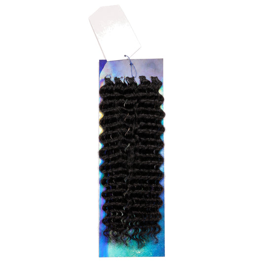 100% Human Hair Feather Crochet Deep Wave 18"